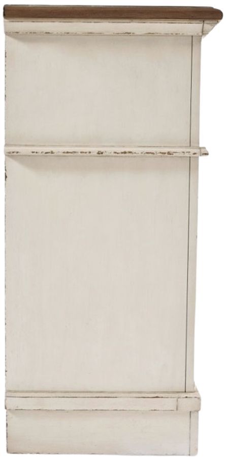 Signature Design by Ashley® Realyn Chipped White Dresser and Mirror-2