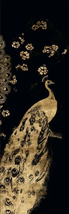 Classy Art Gilded Peacock Triptych III by Jennifer Goldberger Wall Art-2