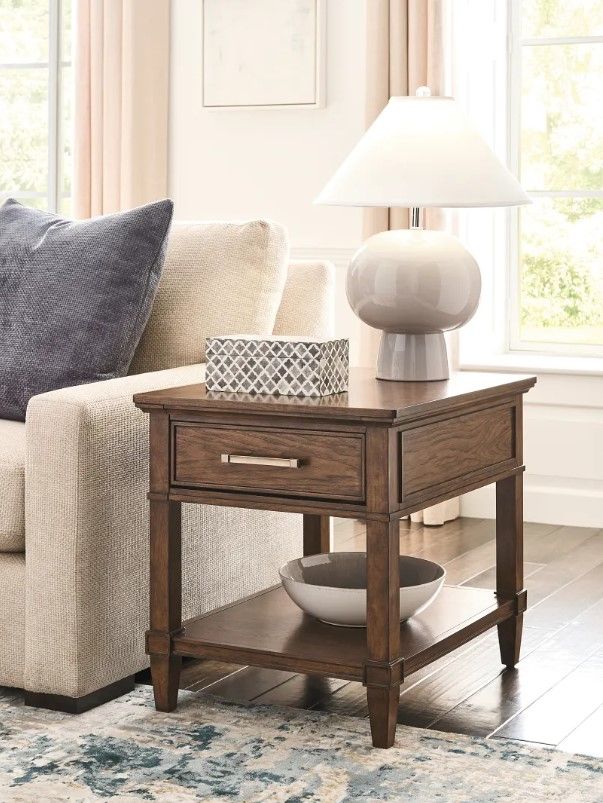 Hammary® Longham Warm Auburn End Table-1