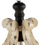 A & B Home Harper Antique White/Black Metal Chandelier-2