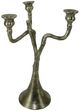 A & B Home Stavros Silver Candle Holder-0