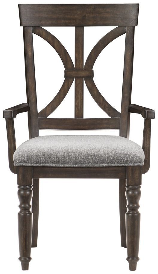 Mazin Furniture Cardano Driftwood Charcoal Arm Chair-1