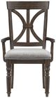 Mazin Furniture Cardano Driftwood Charcoal Arm Chair-1