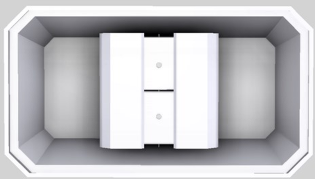 Vent-A-Hood® Designer Series 54" White Island Range Hood-2