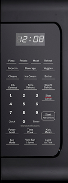 GE 30" 1.8 Cu. Ft. Black Over the Range Microwave-2