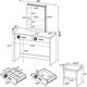 Coaster® Bunbury 3-Piece White Vanity Set-2