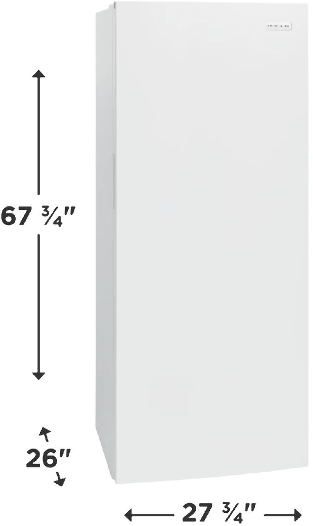 Frigidaire® 28" 16 Cu. Ft. White Upright Freezer-3