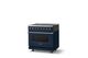 Viking® 5 Series 36" Slate Blue Pro Style Induction Range with Polished Chrome Trim-2