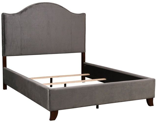 Homelegance® Carlow Gray Full Upholstered Panel Bed-2