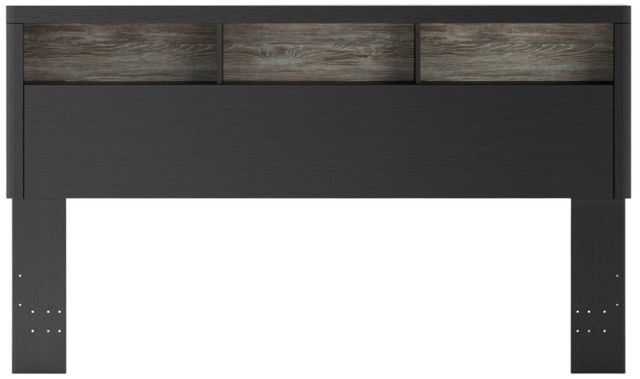 Signature Design by Ashley® Jonnifer Black/Gray Lighted King Bookcase Headboard-1