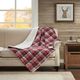 Olliix by Woolrich Tasha Red Oversized Softspun Down Alternative Throw-2