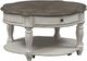 Liberty Furniture Magnolia Manor 3-Piece Weathered Brown Occasional Table with Antique White Base Sets-1