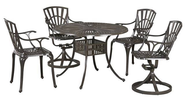 Homestyles® Grenada 5-Piece Khaki Gray Outdoor Dining Set -0