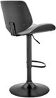 Armen Living Brock Black/Gray/Matte Black Bar Stool-4