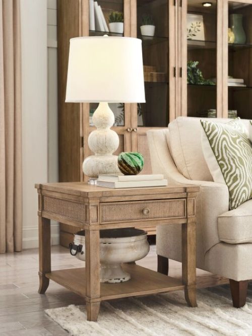 American Drew® Chastain Woodfield Brown Square End Table-1