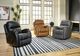 HomeStretch Phantom Light Gray Manual Glider Recliner-1