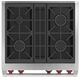 Wolf® 30" Stainless Steel Pro Style Dual Fuel Range-3