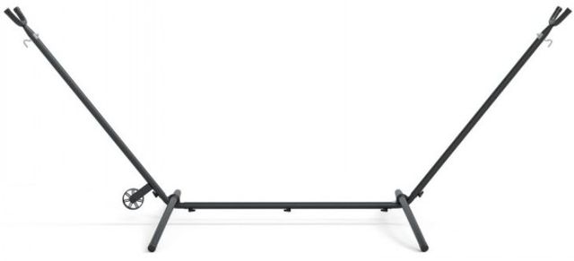 Furniture of America® Haley Black/Brown Fabric and Steel Outdoor Hammock-3