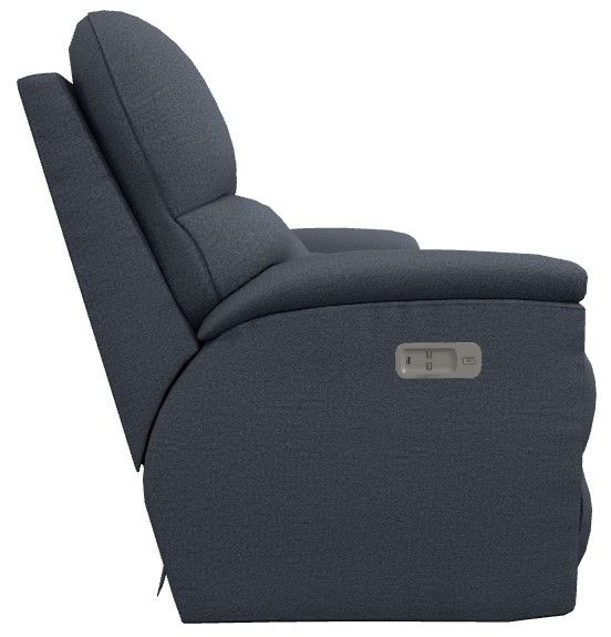 La-Z-Boy® Brooks Midnight Power Reclining Loveseat with Console and Headrest-2