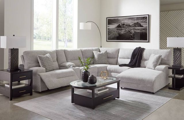Signature Design by Ashley® Acklen Place 6-Piece Pewter Right-Arm Facing Power Reclining Sectional and Chaise-4