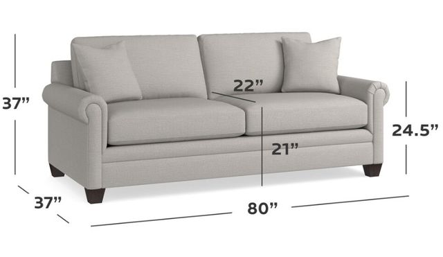 Bassett® Furniture Carolina 60'' Sofa-2