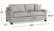 Bassett® Furniture Carolina 60'' Sofa-2