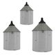 A & B Home 3-Piece White Decorative Container Set-1