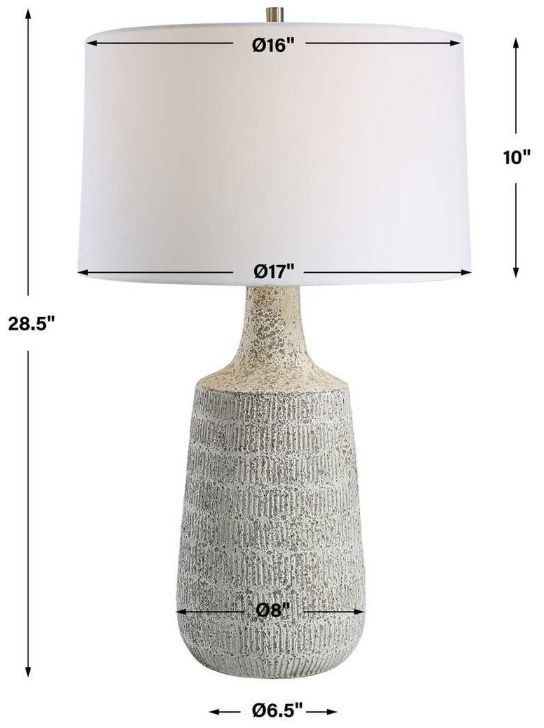Uttermost® Scouts White Table Lamp-2