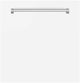 Zline Monument Series 24" White Matte Dishwasher Panel-3