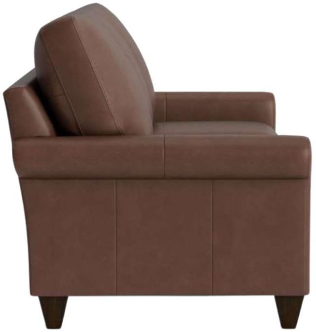 Bassett® Furniture Customizable True Custom® Leather Roll Arm Sofa-2