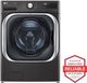 LG Black Steel Front Load Washer & Gas Dryer Laundry Pair-3