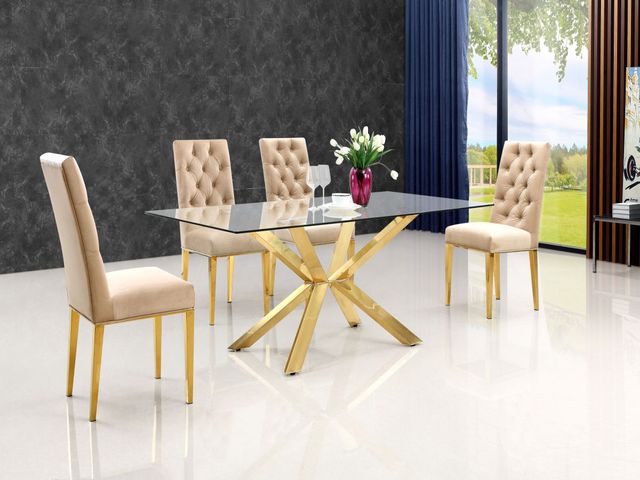 Meridian Furniture Capri Gold Dining Table-1