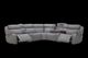 Kate Preston Home 7pc Storm Blue Leather Sectional with Cooling Unit-0