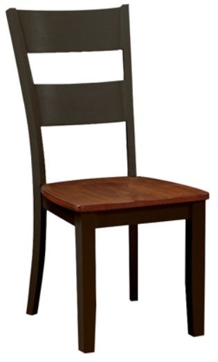 American Wholesale Furniture Black/Cherry Dining Chair-0