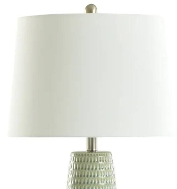 Stylecraft Starlite Sage/White Table Lamp -1