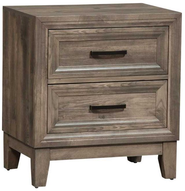 Liberty Furniture Ridgecrest Cobblestone Nightstand-0