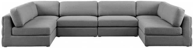 Meridian Furniture Beckham 6-Piece Grey Modular Sectional Sofa Set-1