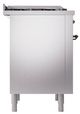 Ilve® Nostalgie II Noblesse 36'' Stainless Steel Pro Style Dual Fuel Range with Burnished Trim-2