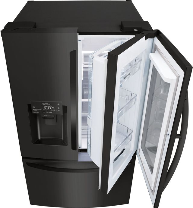 LG 21.9 Cu. Ft. Matte Black Stainless Steel Counter Depth French Door Refrigerator-4
