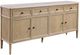 Crestview Aviana Beige/Whitewash Sideboard with Marble Top-0