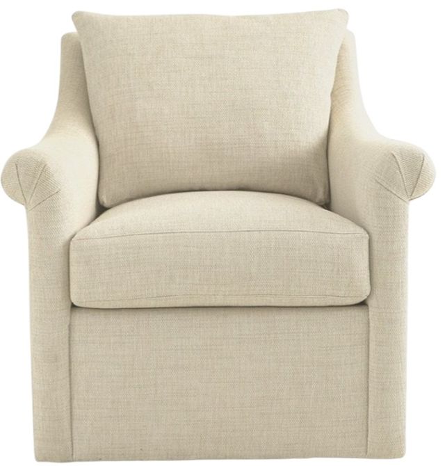 Craftmaster® Customizable New Traditions Sloped Arm Swivel Chair-4