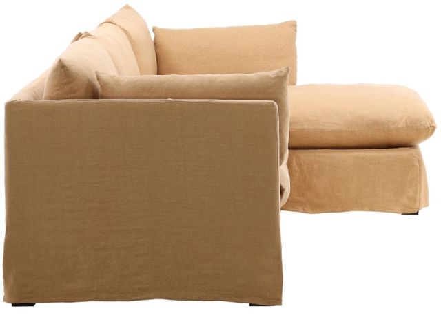 Dovetail Furniture Otis 2-Piece Yellow Right-Arm Facing Sofa Sectional and Chaise-3
