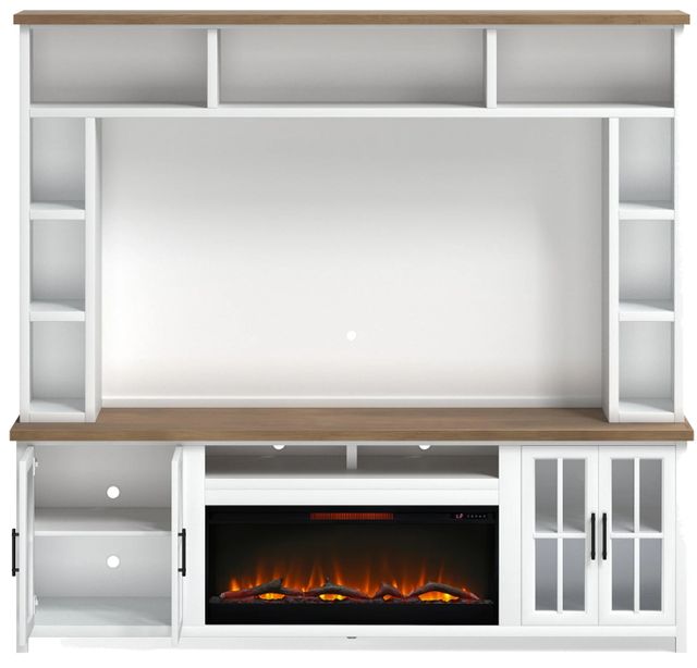 Legends Home Hampton Barnwood/Whitewash Fireplace Entertainment Center-2