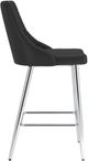 Inspire™ Devo 2-Piece Black/Chrome 26" Counter Stool-4