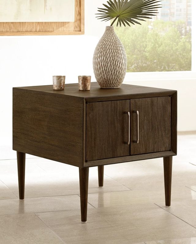 Signature Design by Ashley® Kisper 2-Piece Dark Brown End Table Set-2