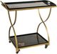 Michael Amini® Illusion Accents™ Black/Gold Serving Cart-0