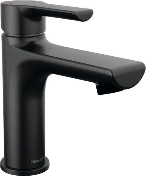 Peerless Flute™ Matte Black 8" Single Top Handle Lavatory Faucet-0