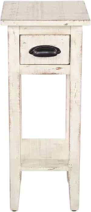 Sunny Designs™ Marina White Sand Chair Side Table-2