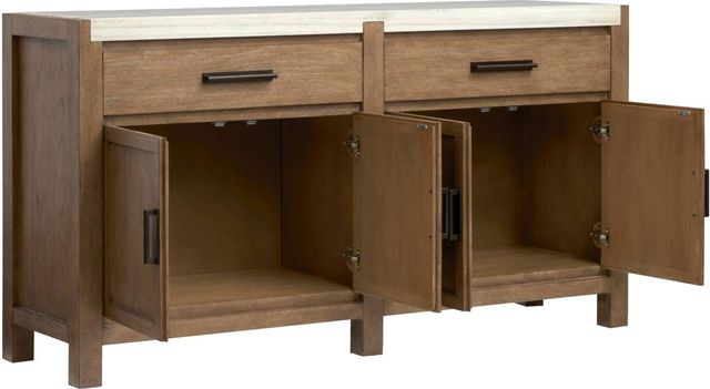 Magnussen Home® Plum Creek Marble/Sierra Brown Sideboard-2