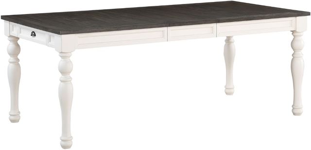 Steve Silver Co. Joanna Mocha Dining Table with Ivory Base-3